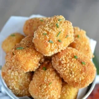 Gluten Free Tater Tots from What The Fork Food Blog. Super crispy outside, soft fluffy potato inside - these make an amazing appetizer, side dish, or snack! | whattheforkfoodblog.com