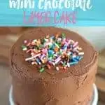 Mini Chocolate Layer Cake Recipe from What The Fork Food Blog. These gluten free and dairy free cakes are the perfect small batch dessert for those with special dietary needs. They're also the perfect size for cake smash sessions. | whattheforkfoodblog.com