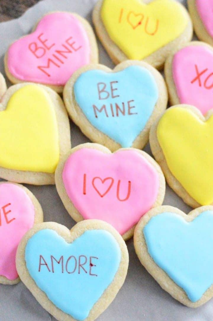 Gluten Free Conversation Heart Cookies What the Fork