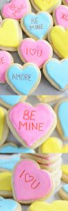 Gluten Free Conversation Heart Cookies (also dairy free) from What The Fork Food Blog | whattheforkfoodblog.com