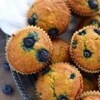 Grain Free Blueberry Muffins from What The Fork Food Blog | whattheforkfoodblog.com