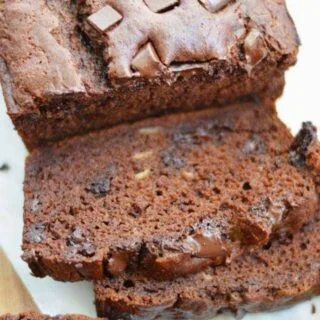 Double Chocolate Banana Bread (gluten free and dairy free) from What The Fork Food Blog | whattheforkfoodblog.com
