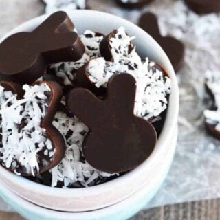 Paleo Chocolate Bunnies from What The Fork Food Blog | whattheforkfoodblog.com