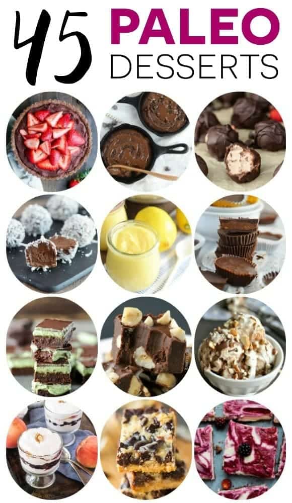 45 Paleo Desserts on What The Fork Food Blog | whattheforkfoodblog.com