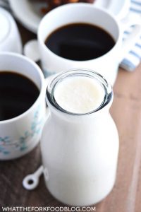 Dairy Free Coffee Creamer from What The Fork Food Blog | whattheforkfoodblog.com