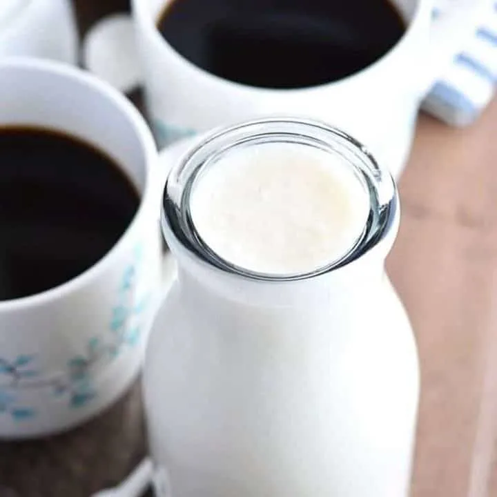 Dairy Free Coffee Creamer from What The Fork Food Blog | whattheforkfoodblog.com