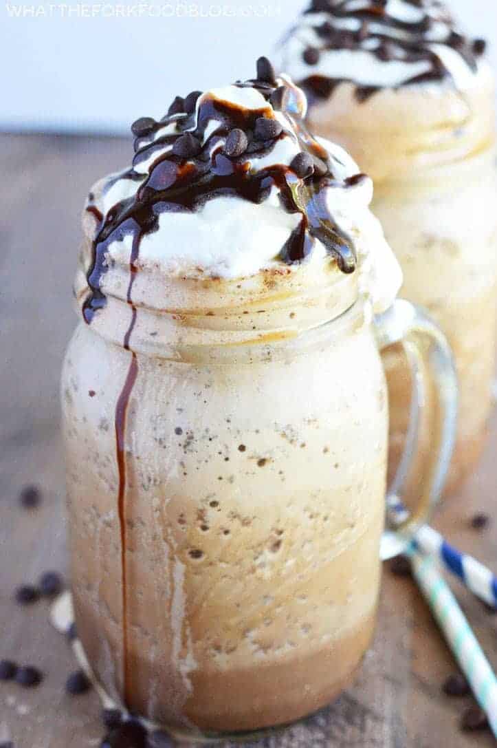 Mocha Chip Frappe from What The Fork Food Blog | whattheforkfoodblog.com