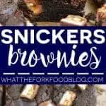 Snickers Brownies (gluten free) from What The Fork Food Blog | whattheforkfoodblog.com