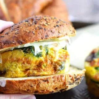 Frittata Breakfast Sandwiches (gluten free, dairy free option) from What The Fork Food Blog | whattheforkfoodblog.com