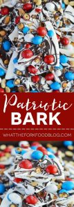 Easy Patriotic Bark from What The Fork Food Blog - perfect for Memorial Day or 4th of July parties | whattheforkfoodblog.com