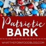 Easy Patriotic Bark from What The Fork Food Blog - perfect for Memorial Day or 4th of July parties | whattheforkfoodblog.com