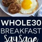 Whole30 Breakfast Sausage (paleo) from What The Fork Food Blog | whattheforkfoodblog.com