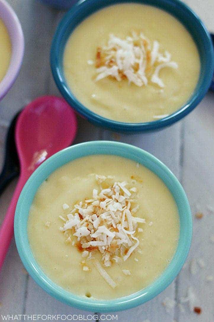 Dairy Free Coconut Custard - eat it alone or as a replacement for regular pastry cream. From What The Fork Food Blog | whattheforkfoodblog.com