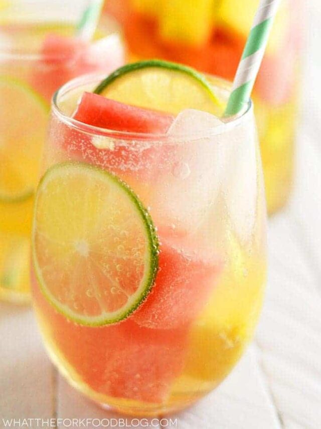 Summer Sangria with Watermelon and Pineapple Story