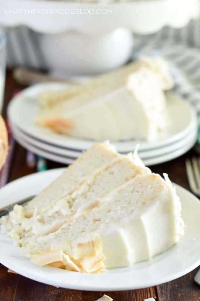 Ultimate TripleCoconut Coconut Cake (Gluten Free) What the Fork