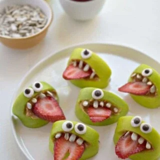 Silly Apple Bites plus 30 healthy after-school snacks on What The Fork Food Blog | @whattheforkblog | whattheforkfoodblog.com