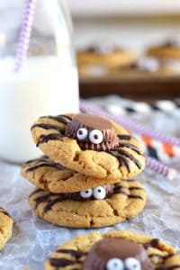 Gluten Free Spider Cookies - perfect for Halloween! Recipe from @whattheforkblog | whattheforkfoodblog.com
