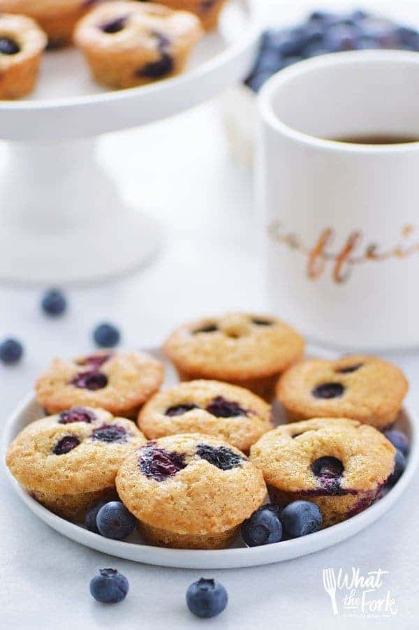 Gluten Free Mini Blueberry Muffins