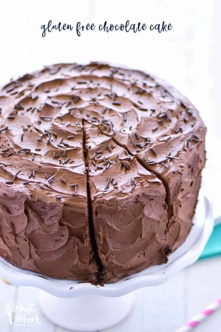 This is the BEST gluten free chocolate cake recipe out there!