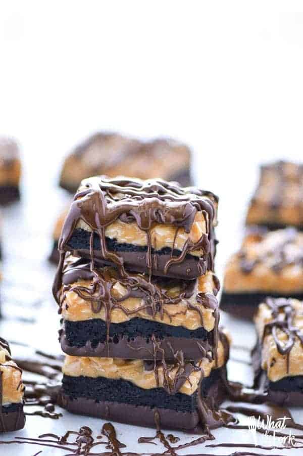 Gluten Free Samoas Brownies