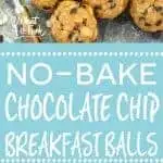 No-Bake Chocolate Chip Breakfast Balls - great for quick breakfasts for busy mornings and great for snacking! From the Easy Gluten Free cookbook. | @whattheforkblog | whattheforkfoodblog.com | gluten free breakfast recipes | gluten free snacks | no-bake recipes | energy bites | easy snack recipes | after-school snacks | peanut butter recipes | peanut butter balls | easy gluten free recipes | gluten free snack recipes