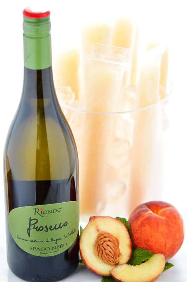 How to Make Peach Prosecco Popsicles