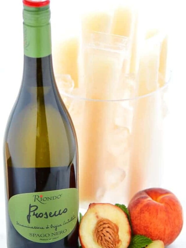 How to Make Peach Prosecco Popsicles Story