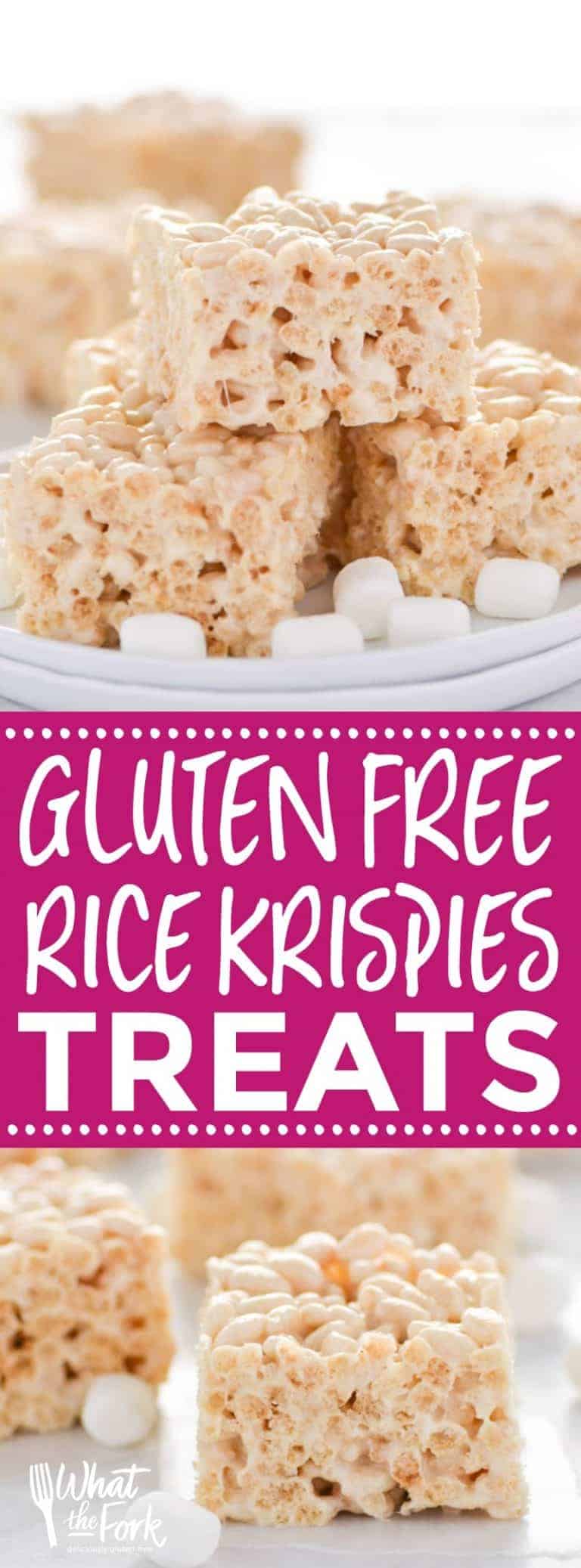 Classic Gluten Free Rice Krispies Treats What the Fork