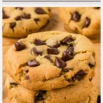 Thick and Chewy Gluten Free Chocolate Chip Cookies Recipe image with text for Pinterest