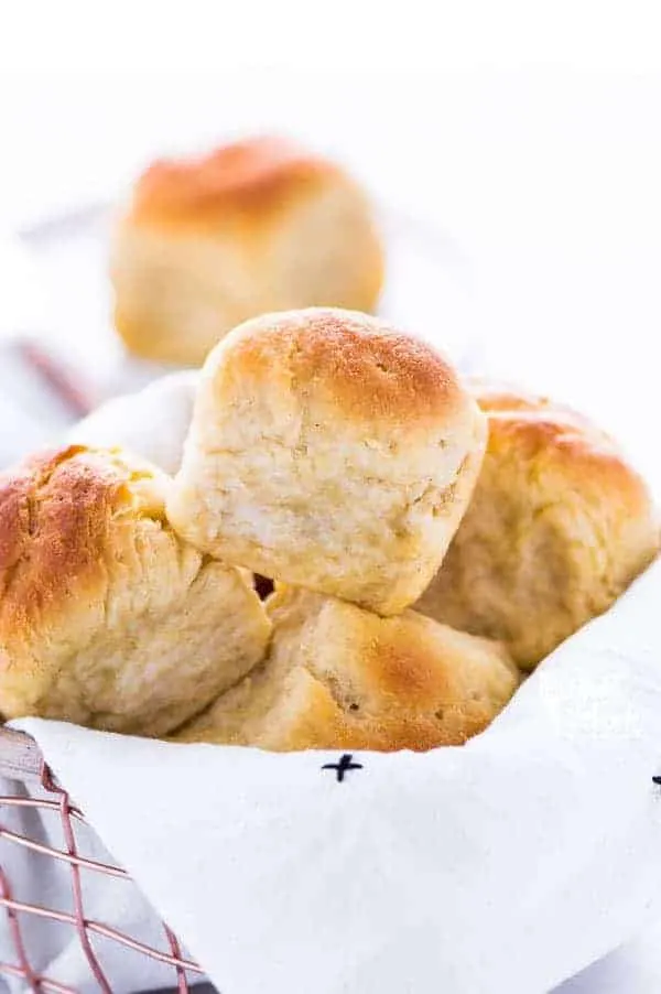 Soft, gluten free dinner rolls with a nice chew to it