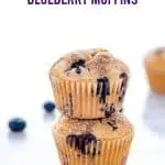 This is a really easy recipe for gluten free blueberry muffins. They’re so tender and full of cinnamon flavor - they’ll quickly become a go-to breakfast recipe! They freeze well too so go ahead and make a double batch! They’re great for busy mornings. Gluten Free breakfast recipe from @whattheforkfblog | visit whattheforkfoodblog.com for more easy gluten free recipes and gluten free muffin recipes | homemade muffins | #glutenfree #dairyfree #muffins #breakfast #easyrecipes #blueberry