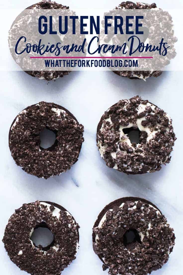 Gluten Free Cookies and Cream Donuts