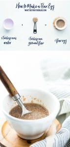 How to make a flax egg recipe collage image