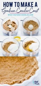 How to Make a Graham Cracker Crust collage image with text for Pinterest