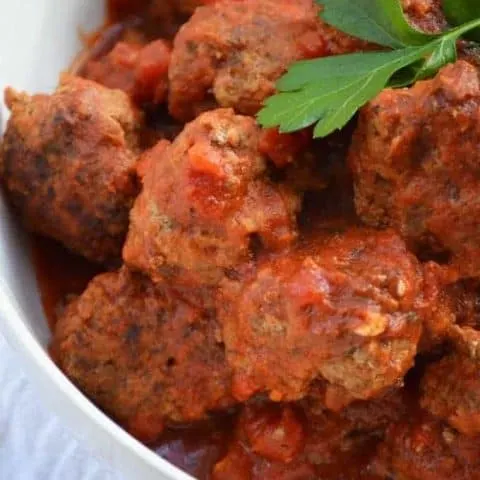 Braised Italian Meatballs and Le Creuset Giveaway