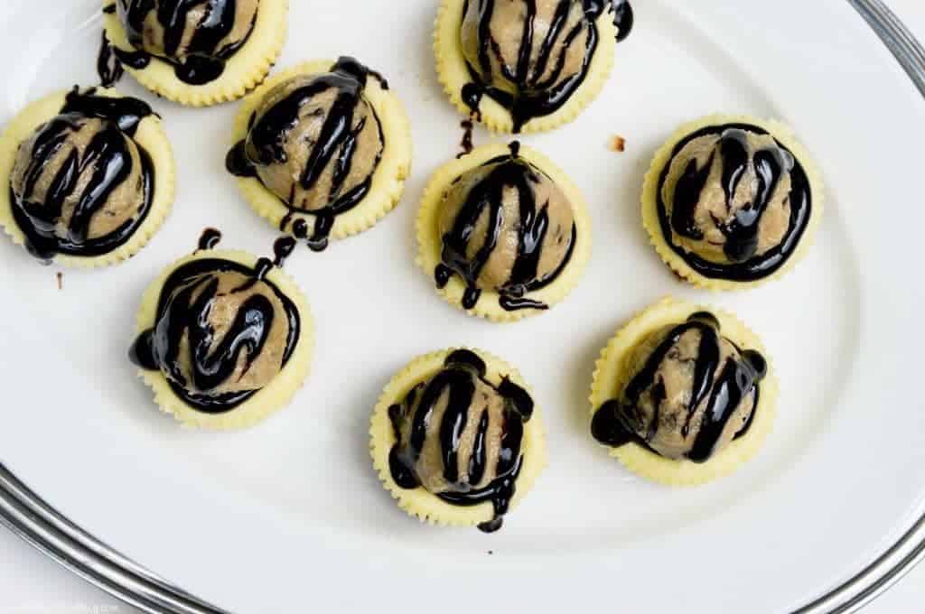 Gluten Free Chocolate Chip Cookie Dough Mini Cheesecakes What the Fork