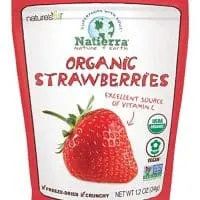 Natierra Nature's All Foods Organic Freeze-Dried and Crunchy, Strawberries Flavor, 1.2 Oz