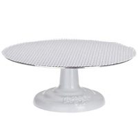 Ateco 612 Revolving Cake Decorating Stand, 12" Round, Cast Iron Base with 1/8" Aluminum Top