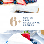 gluten free cheesecake collage