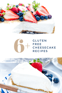 gluten free cheesecake collage