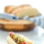 These Homemade Gluten Free Hot Dog Buns are soft and don’t fall apart like store-bought buns. They’re easy to make and worth the effort. They’re great for sausages, brats, tuna boats, or whatever else you want to fill your roll with! Bonus, they even stand up on their own so your hot dogs stays put. Gluten Free Bread recipe from @whattheforkblog - visit whattheforkfoodblog.com for more #glutenfree #glutenfreerolls #glutenfreebread #glutenfreebaking