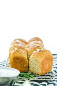 Gluten Free Rosemary Rolls are easy to make and are a great gluten free bread to add to your dinner rotation! They're based on my popular gluten free dinner roll recipe but they're flavored with fresh rosemary. These 1 hour dinner rolls pair great with Sunday dinners, weeknight meals, and any holiday meal! Gluten Free Rolls don't have to be intimidating - just follow this tried and true recipe! From @whattheforkblog visit whattheforkfoodblog.com for more gluten free baking recipes! #glutenfree