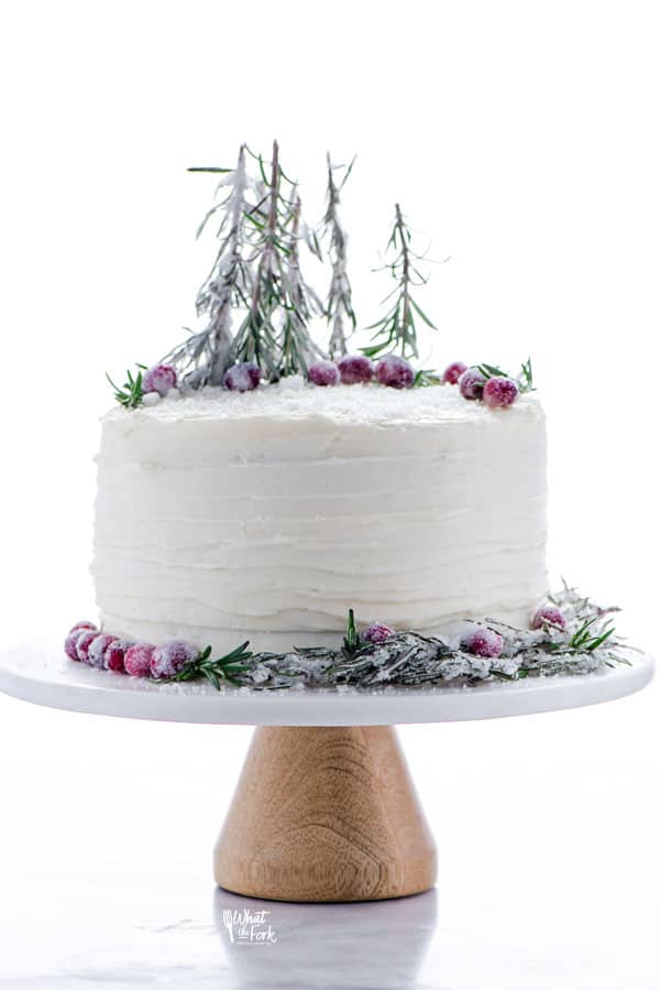 Gingerbread Bundt Cake with Sugared Cranberries