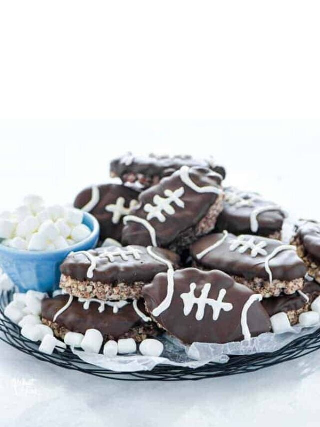 The Ultimate Super Bowl Treat: Football Rice Krispie Treats
