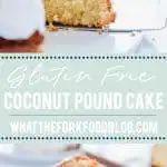 This is a simple, easy recipe for Coconut Pound Cake - aka Coconut Bundt Cake. It’s full of coconut flavor from coconut extract and shredded coconut and is topped with the most delicious, creamy coconut icing and garnished with toasted coconut. It’s a perfect dessert for a crowd or for holidays, birthday cake, and gatherings. It’s moist, dense, and has a tender crumb that’s addicting. Gluten Free Cake recipe from @whattheforkblog - visit whattheforkfoodblog.com for more gluten free desserts.