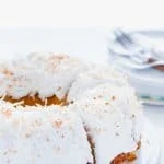 This is a simple, easy recipe for Coconut Pound Cake - aka Coconut Bundt Cake. It’s full of coconut flavor from coconut extract and shredded coconut and is topped with the most delicious, creamy coconut icing and garnished with toasted coconut. It’s a perfect dessert for a crowd or for holidays, birthday cake, and gatherings. It’s moist, dense, and has a tender crumb that’s addicting. Gluten Free Cake recipe from @whattheforkblog - visit whattheforkfoodblog.com for more gluten free desserts.