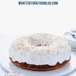 This is a simple, easy recipe for Coconut Pound Cake - aka Coconut Bundt Cake. It’s full of coconut flavor from coconut extract and shredded coconut and is topped with the most delicious, creamy coconut icing and garnished with toasted coconut. It’s a perfect dessert for a crowd or for holidays, birthday cake, and gatherings. It’s moist, dense, and has a tender crumb that’s addicting. Gluten Free Cake recipe from @whattheforkblog - visit whattheforkfoodblog.com for more gluten free desserts.