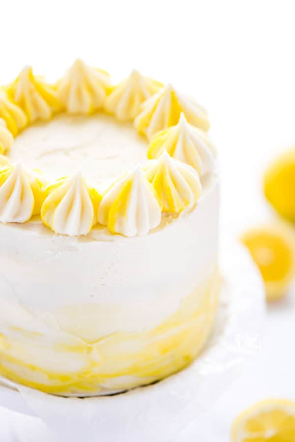 Gluten Free Lemon Cake Recipe ready to serve