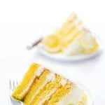 This simple Gluten Free Lemon Cake is one of THE BEST cakes I’ve ever had! Moist, tender cake layered with lemon curd and cream cheese frosting. It’s absolutely delicious and you’d never know it was gluten free! This recipe makes 2 6-inch cake layers that are sliced and turned into a 4 layer cake. You can double the recipe and bake it as a 9 inch cake or 8 inch cake. This lemon cake recipe is perfect for Easter, Mother’s Day, graduation parties, wedding showers, baby showers, and birthday cakes.