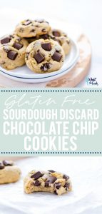 Sourdough Chocolate Chip Cookies collage pin